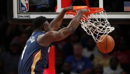  锡安暴力美学鹈鹕加时险胜开拓者止颓势